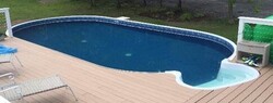 12' X 24' Ensemble Piscine Oval Rockwood avec Panneaux Galv.